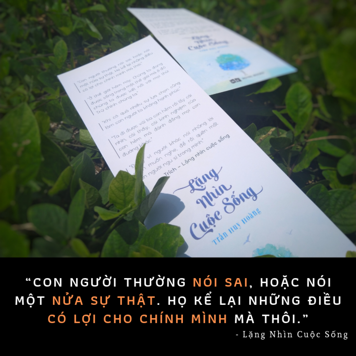sách lặng nhìn cuộc sống - bookmark
