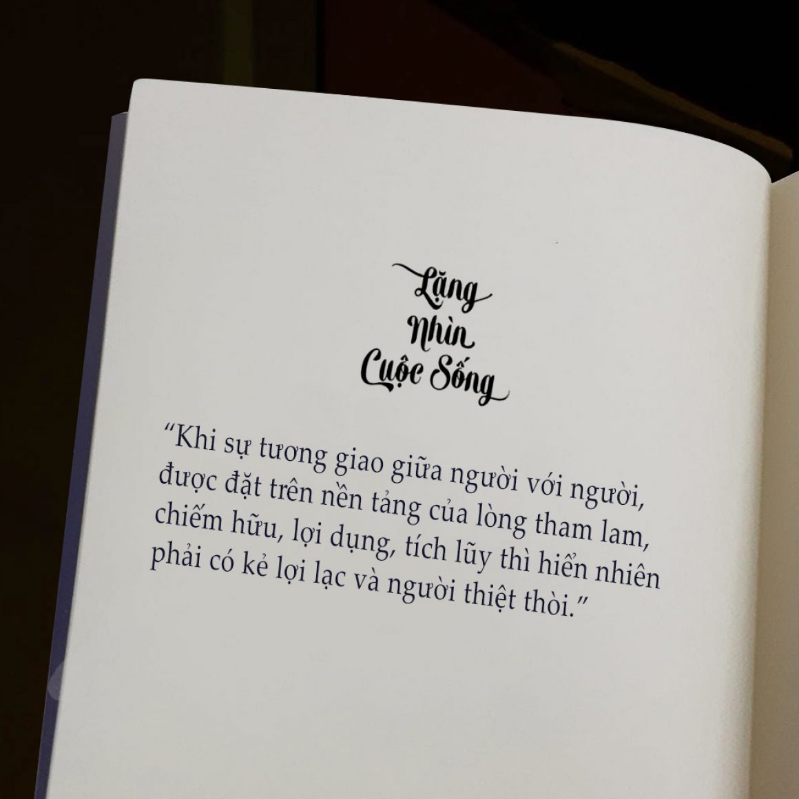 sách lặng nhìn cuộc sống